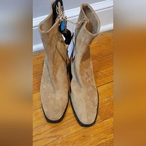 Tan Suede  Boots